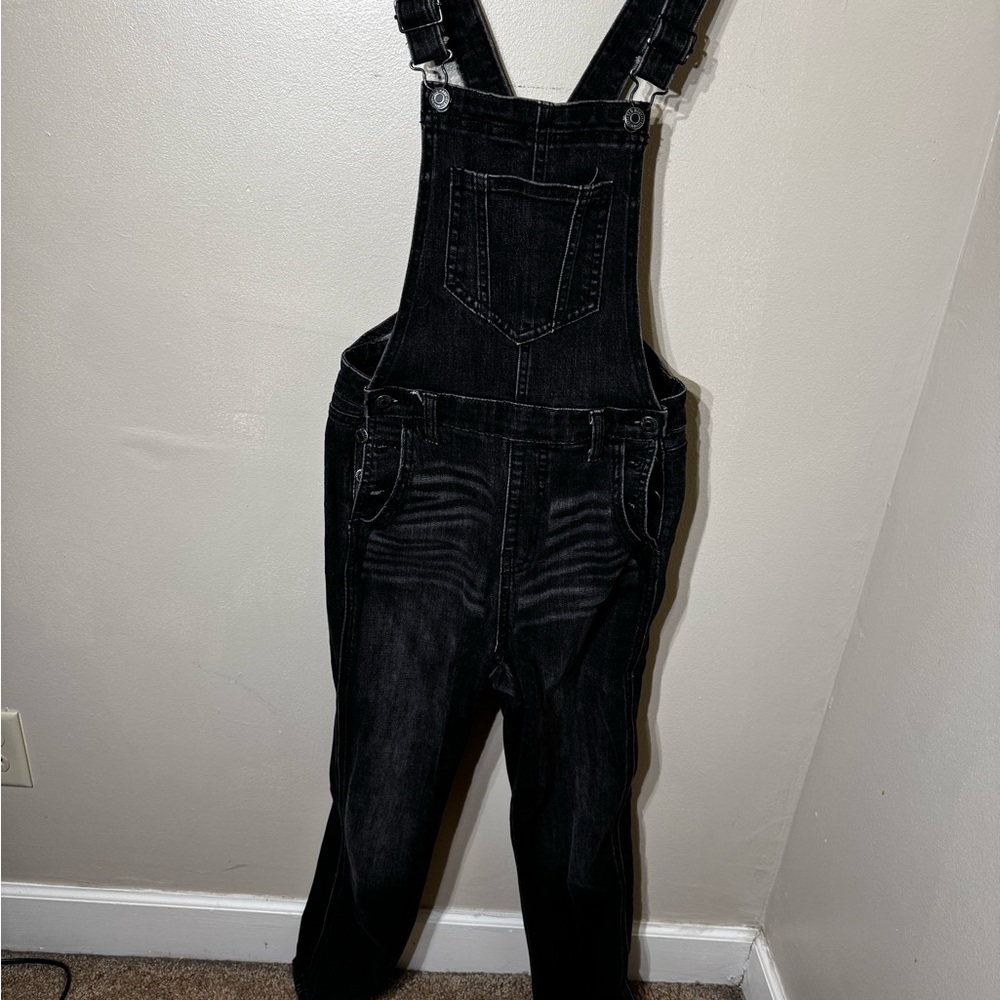 Old Navy Black Denim Jumpsuit
